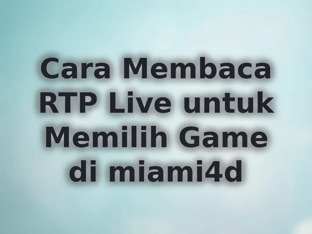 Konsep RTP Slot
